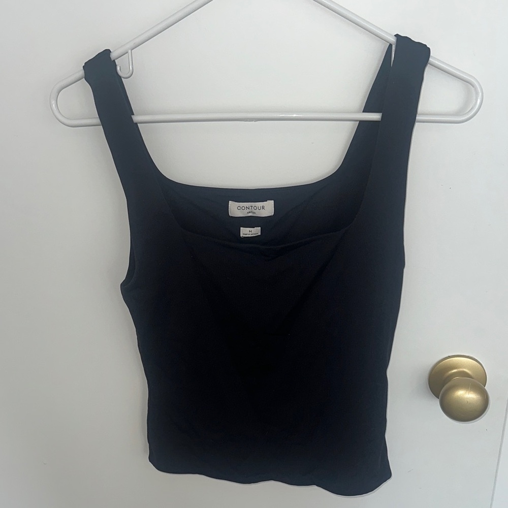 Aritzia contour tank - black